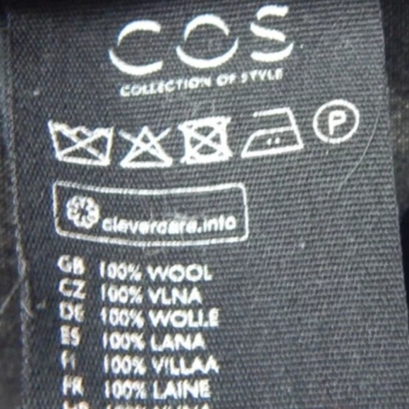 COS Wool Wide Leg Crop Pants - Picture 2 of 4